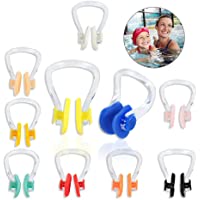 Opopark 10 Piezas Clip de Nariz de Silicona，Pinzas de Nariz para Natación Clip de Nariz de Natación para Adultos y Niños